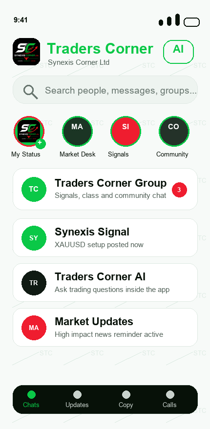 Traders Corner app home screen preview